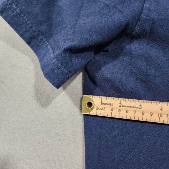 Nike TShirt Mens 2XL Blue Solid Seattle Seahawks 100% Cotton Short Sleeve Coupe - Picture 9 of 16